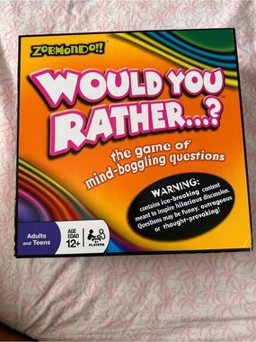 Zobmondo Would You Rather...? Board Game - Orange